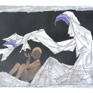 Mother Teresa by M.F.Husain Signed limited edition print Indian Contemporary art