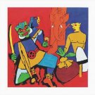 "Kerala 1" by M.F.Husain Signed limited edition Serigraph Indian Contemporary art