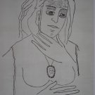 Untitled by Anjolie Ela Menon- Signed limited edition Lithograph Indian Contemporary art