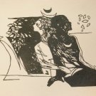 untitled by K Khosa-Signed limited edition Lithograph Indian Contemporary art