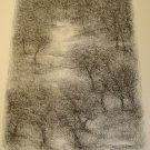 Untitled by Paramjit Singh-Signed limited edition Lithograph Indian Contemporary art