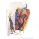Untitled from“ Passage into Human Space”Husain Signed limited edition Indian Contemporary art