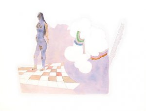Untitled from&acirc;�� Passage into Human Space&acirc;��Husain Signed limited edition Indian Contemporary art