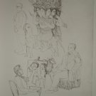 Etching by Sakti Burman