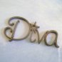 Laser Cut out of Diva with Stars- Too Cute for words ....