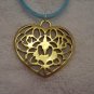 Large heart, gold