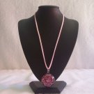 Swirl pendant, pink