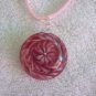 Swirl pendant, pink