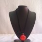 Round pendant, red