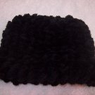 Hand-knitted doll hat, black