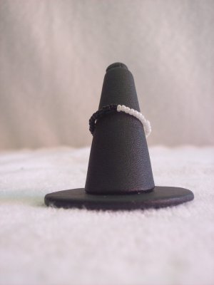 Simple ring, half black half white