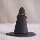 Simple ring, green, red and yellow