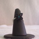 Butterfly ring, black on white