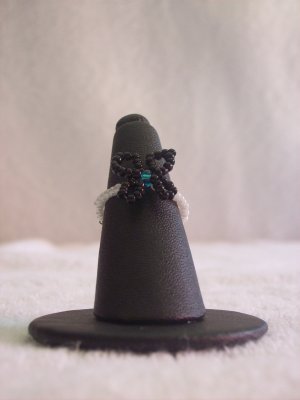 Butterfly ring, black on white