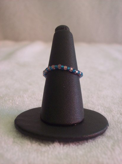Simple ring, pink and blue