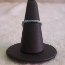 Simple ring, clear and light blue