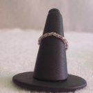Simple ring, clear and pink