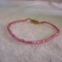 Beaded bracelet, pink
