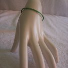 Beaded bracelet, dark green