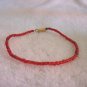 Beaded bracelet, red