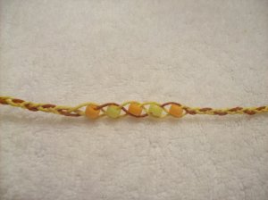 Wish bracelet (orange and yellow) - orange and yellow alternating (5)