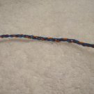 Wish bracelet (blue and orange) - no beads