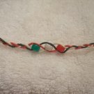 Wish bracelet (red, white, green) - red, white, and green