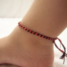 Black and red knotted