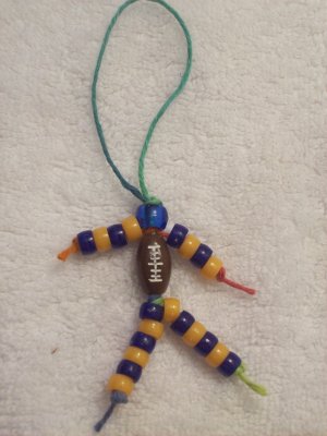 Football, blue and orange