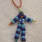 Flower bead (blue), light blue and dark blue
