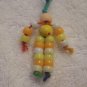 Flower bead (yellow), yellow, tan, orange, white