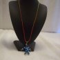 Flower bead (blue), light blue and dark blue