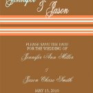 Tri-Color Stripe Save the Date