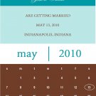 Monochromatic Calendar Save the Date