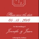 SAMPLE- Monogram Save the Date Card