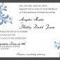 Angela Swirl Invitation Set- 25 invitations and RSVP Cards