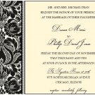 Donna Wedding Invitation Set- 25 invitations and RSVP Cards