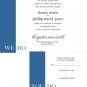 Nuptials Wedding Invitation Set- 25 Count