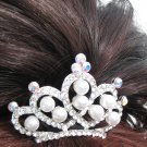 Rhinestone Crown Comb T15