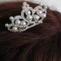 Rhinestone Crown Comb T15