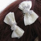 Rhinestone Bows Comb T30