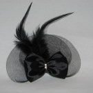 Rosa Fascinator on metal comb