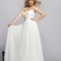 Louisa Fascinator T4 White on comb