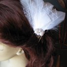 Bridal feathers hair piece