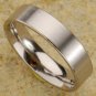 Brushed Satin Mens Titanium Ring  -  Retail  $145.00