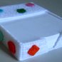 Scratch Paper Holder Festive Multicolor Confetti Design