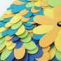 20 Colorful Recycled Paper Flower Embellishments for Crafting