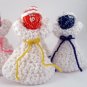 Handmade Crocheted First Communion Easter Angel set of 6
