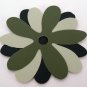 Blue Green Recycled Paint Sample Flowers for Crafting