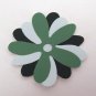 Blue Green Recycled Paint Sample Flowers for Crafting